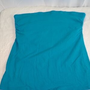 ellemenno Strapless Tube Top in Teal Blue